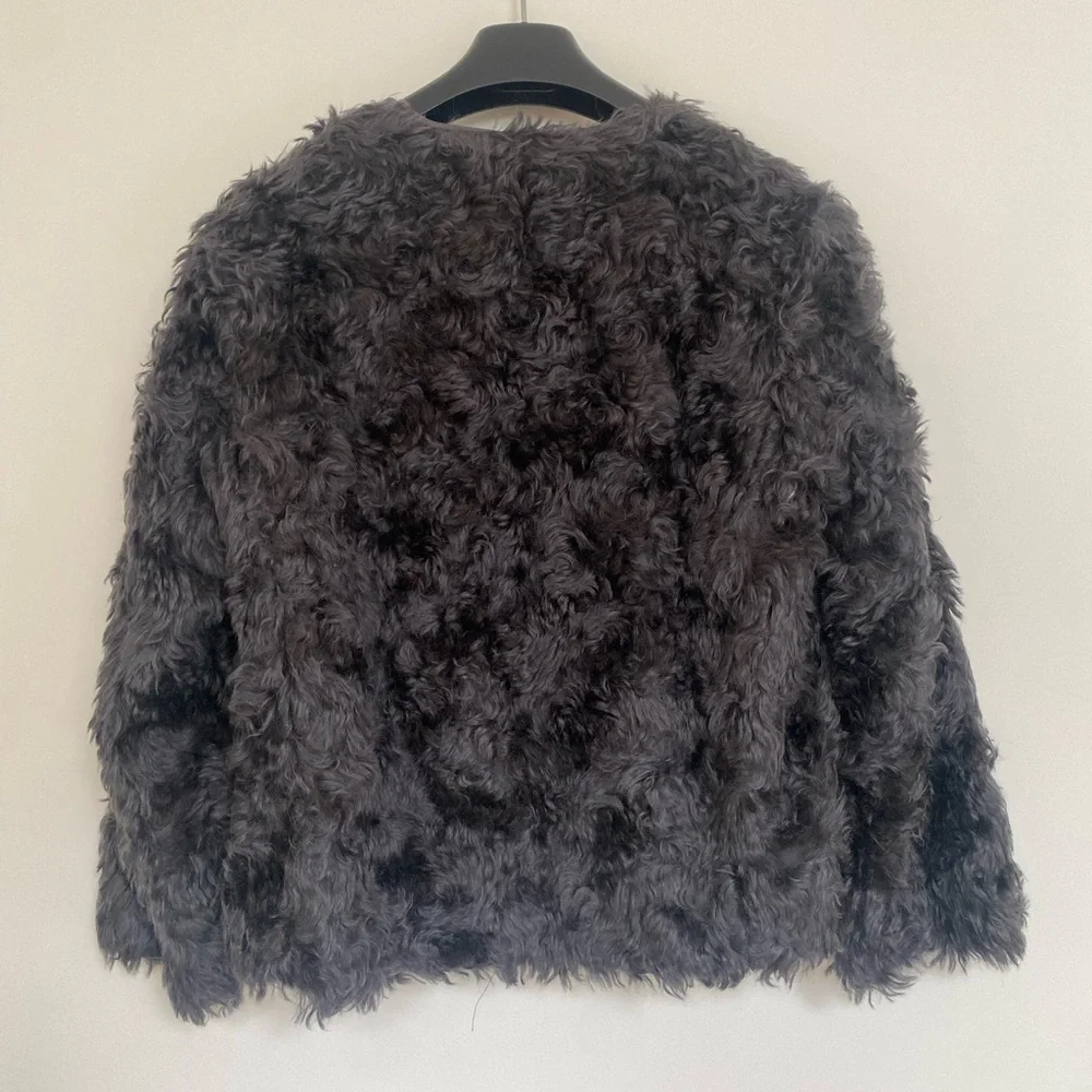 Wren 100% Mohair Wool Shaggy Cropped Jacket - Picture 2 of 11